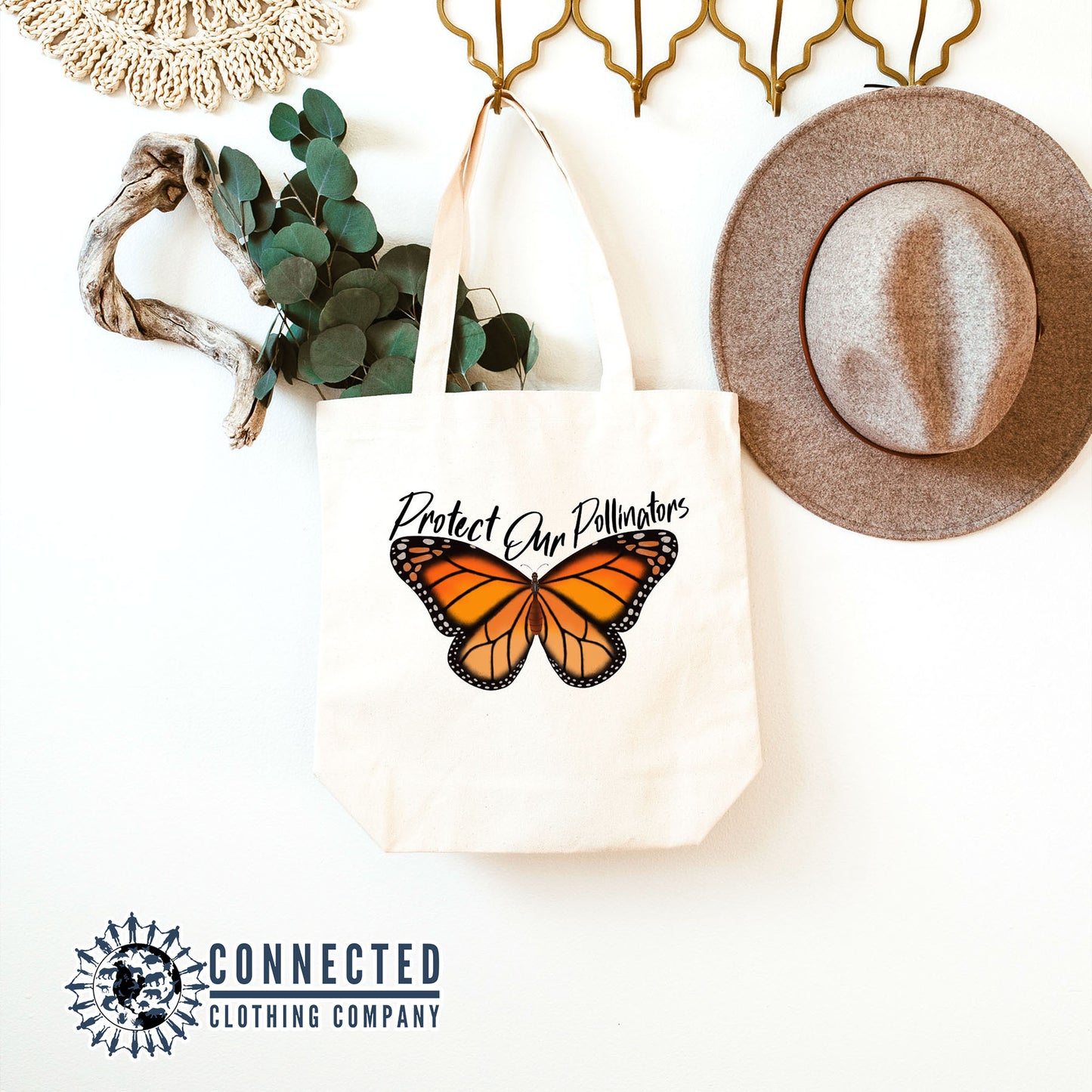 Protect Our Pollinators Tote Bag - sweetsherriloudesigns - 10% of proceeds donated to save the monarch butterflies