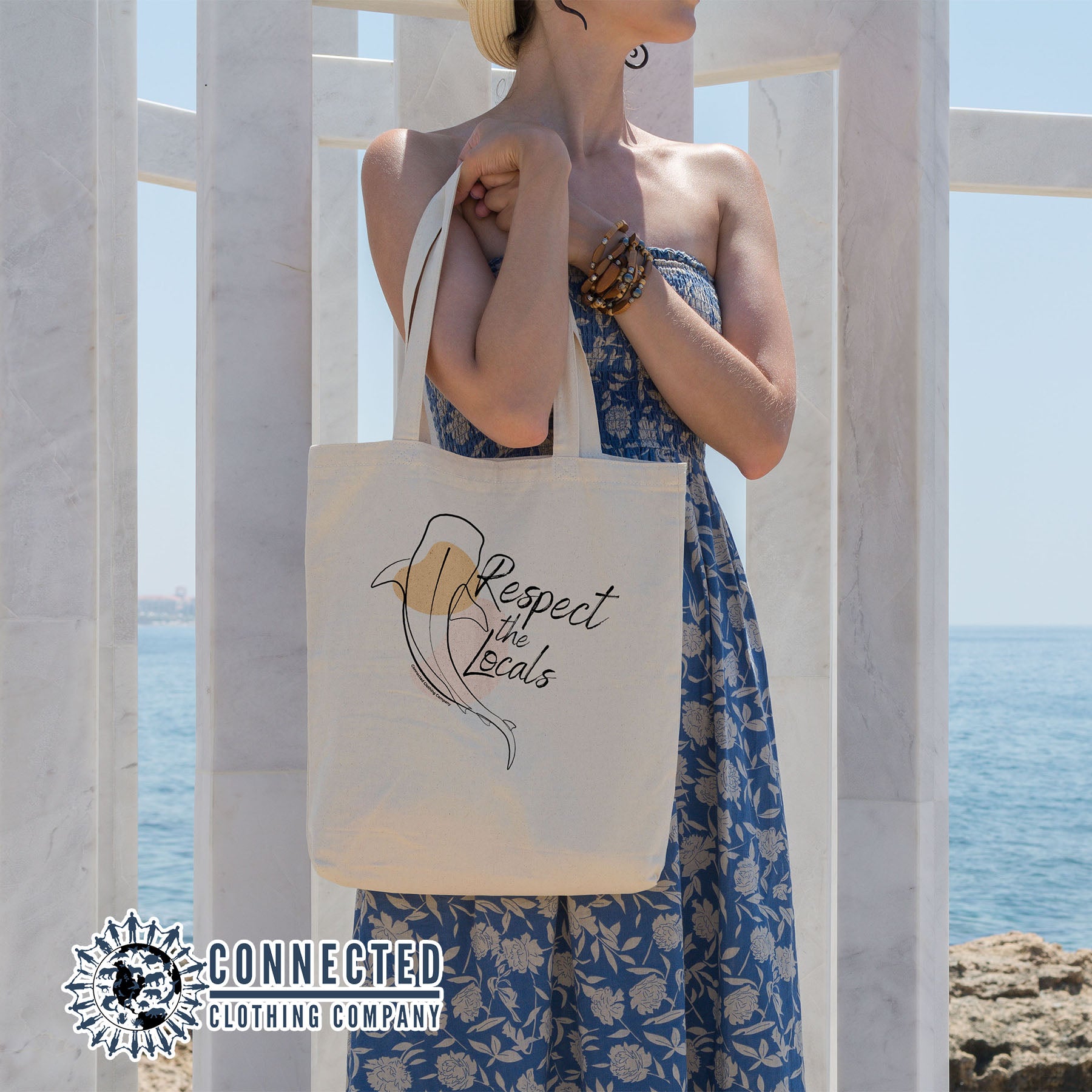 Respect The Locals Whale Shark Tote - sweetsherriloudesigns - 10% of proceeds donated to ocean conservation