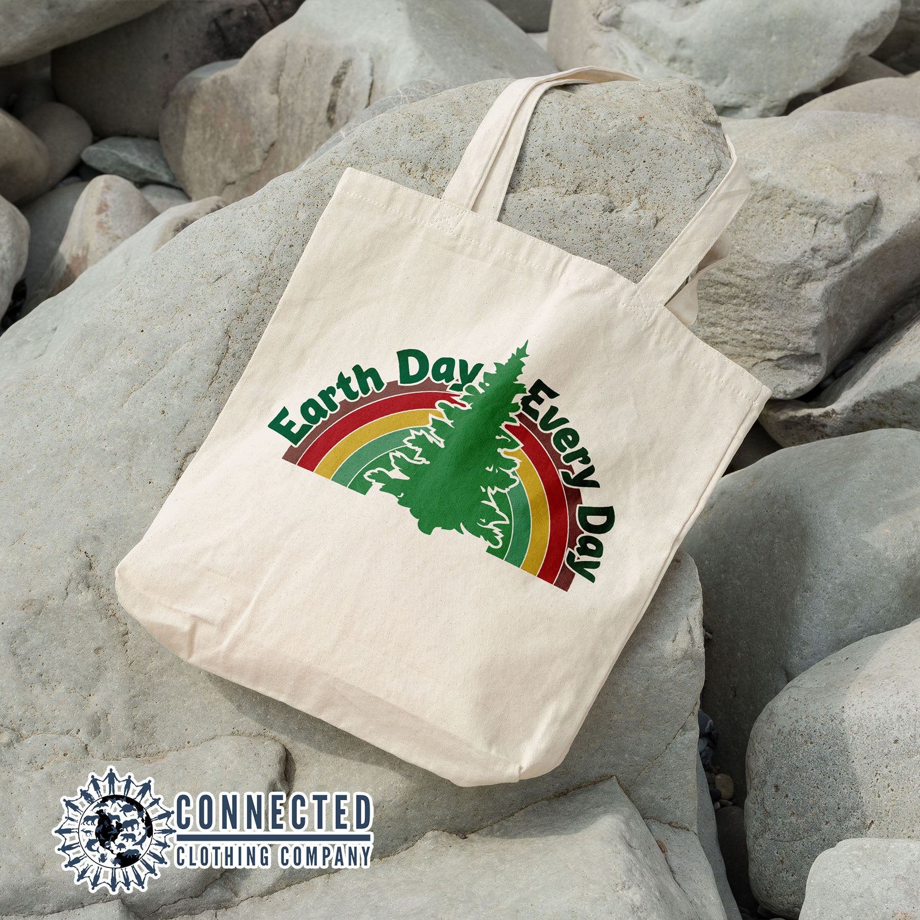 Retro Earth Day Every Day Tote - sweetsherriloudesigns - 10% of proceeds donated to ocean conservation