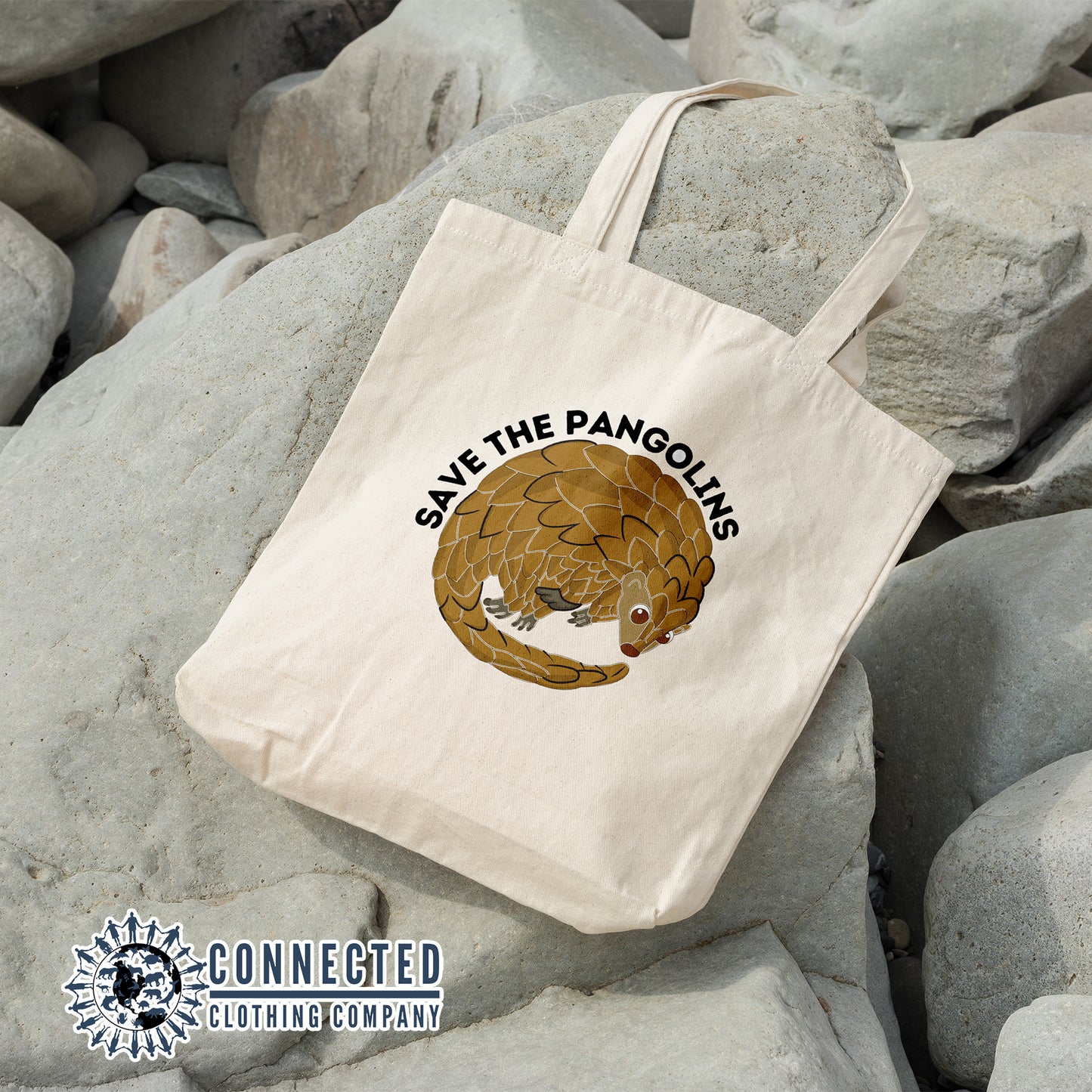 Save The Pangolins Tote Bag - sweetsherriloudesigns- 10% of proceeds donated to wildlife conservation
