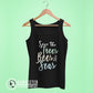 Black Save The Trees Bees And Seas Women's Relaxed Tank Top - sweetsherriloudesigns - Ethically and Sustainably Made - 10% donated to Mission Blue ocean conservation