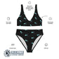 Scuba Diver Recycled Bikini - 2 piece high waisted bottom bikini - sweetsherriloudesigns - Ethically and Sustainably Made Apparel - 10% of profits donated to ocean conservation 