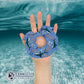 Hand Holding Shark Scrunchie in Dark Color - sweetsherriloudesigns - Ethical & Sustainable Apparel - 10% donated to save the sharks
