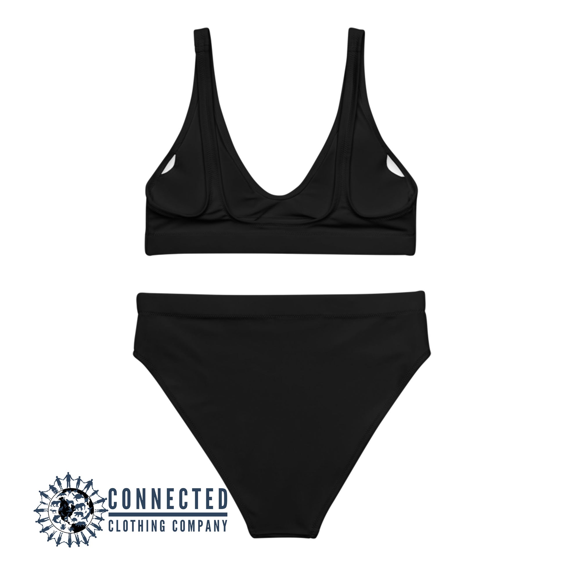 Scuba Diver Recycled Bikini - 2 piece high waisted bottom bikini - sweetsherriloudesigns - Ethically and Sustainably Made Apparel - 10% of profits donated to ocean conservation