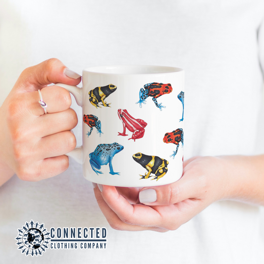 Poison Dart Frogs Classic Mug 11oz - sweetsherriloudesigns - Ethically and Sustainably Made - 10% donated to Mission Blue ocean conservation