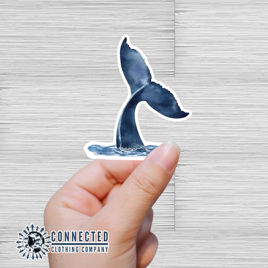 Whale Tail Sticker - sweetsherriloudesigns - 10% of proceeds donated to ocean conservation