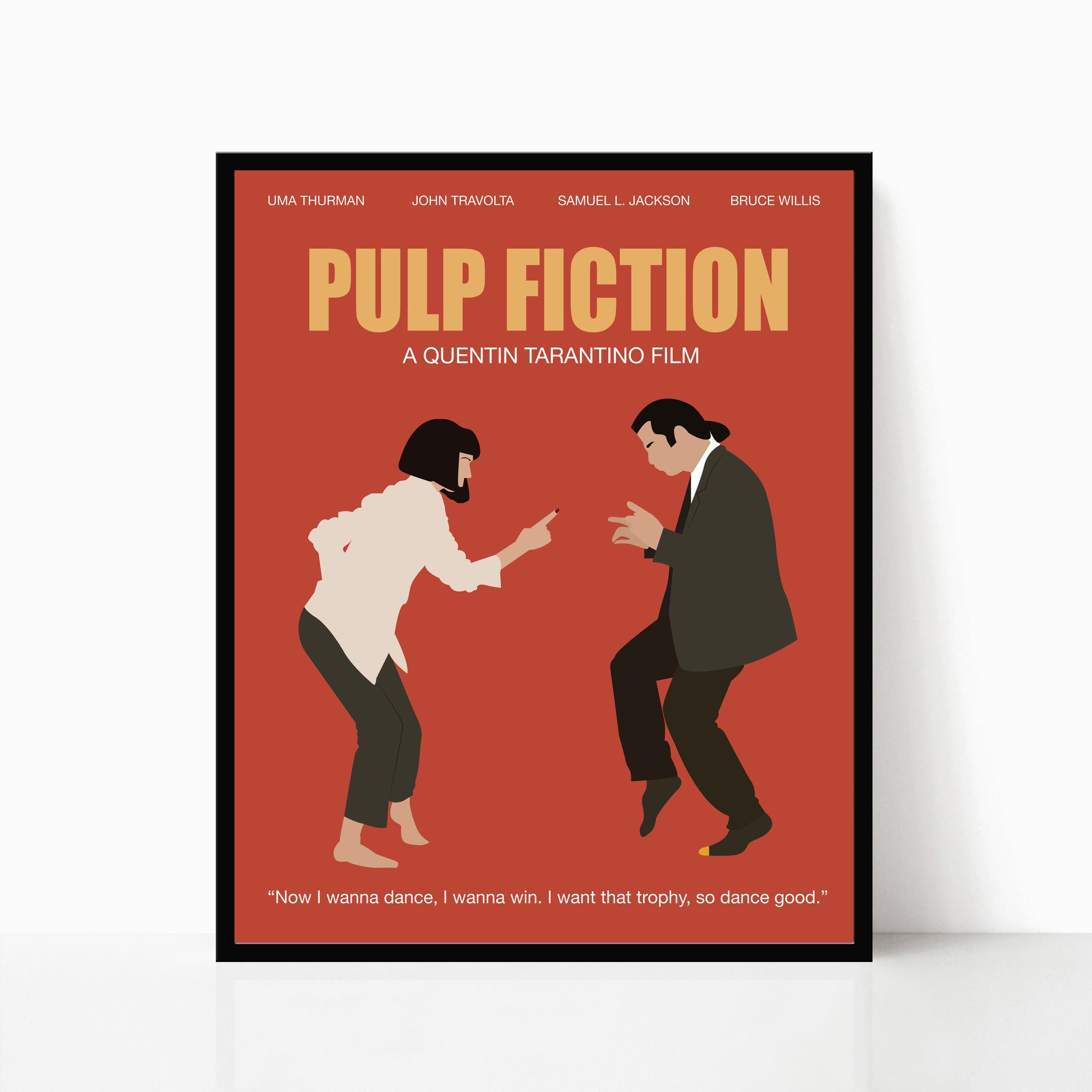 Wonderbaarlijk Pulp Fiction Minimalist Movie Poster – Poppermost Prints AN-39