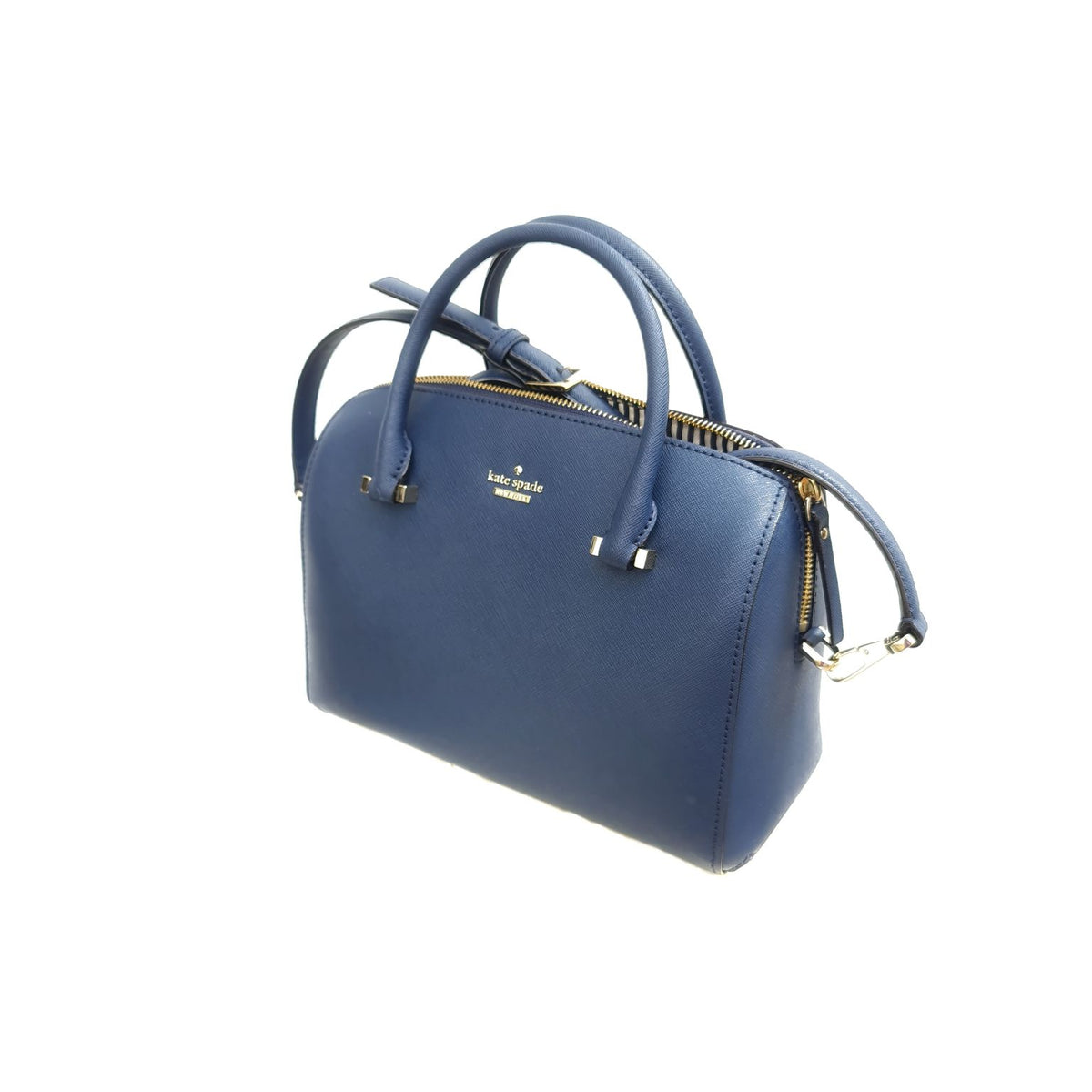 Kate Spade Blue Bowling Bag, Preloved – My Ex Wardrobe