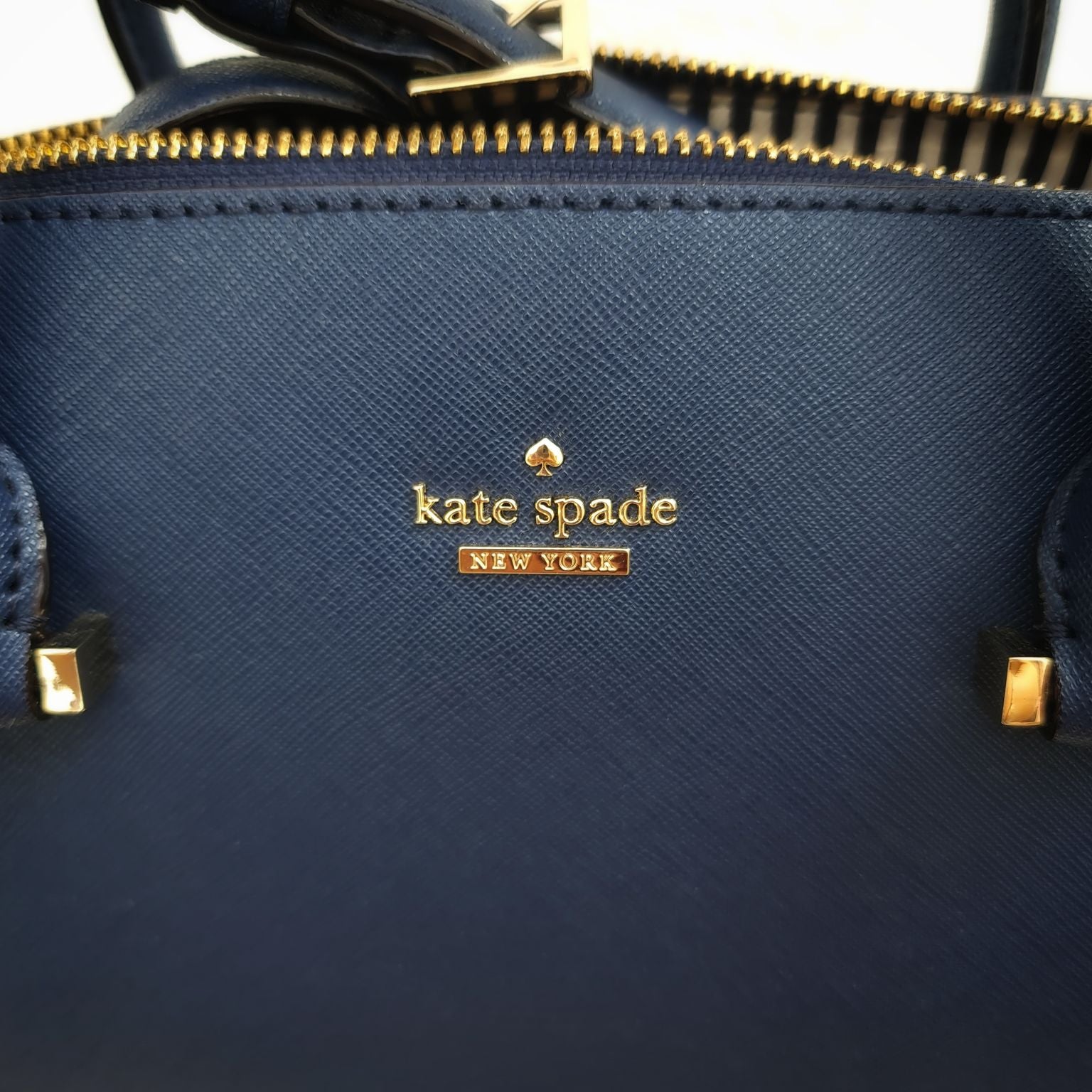 Kate Spade Blue Bowling Bag, Preloved – My Ex Wardrobe