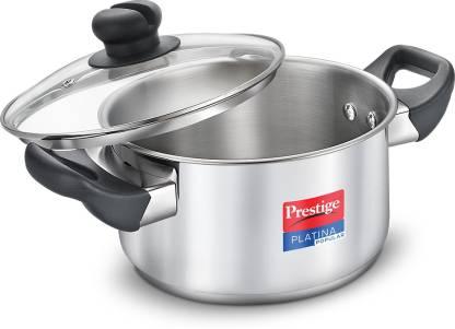 Prestige Platina popular Stainless Steel Casserole 260mm/ 7.25ltr Glass Lid