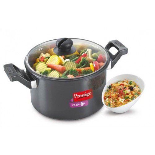 Prestige Clip-on HA Cookware 5ltr With Glass Lid