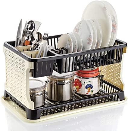 Lenovo Kitchen Organizer Rack with tray (Multi Colour)Dish Rack