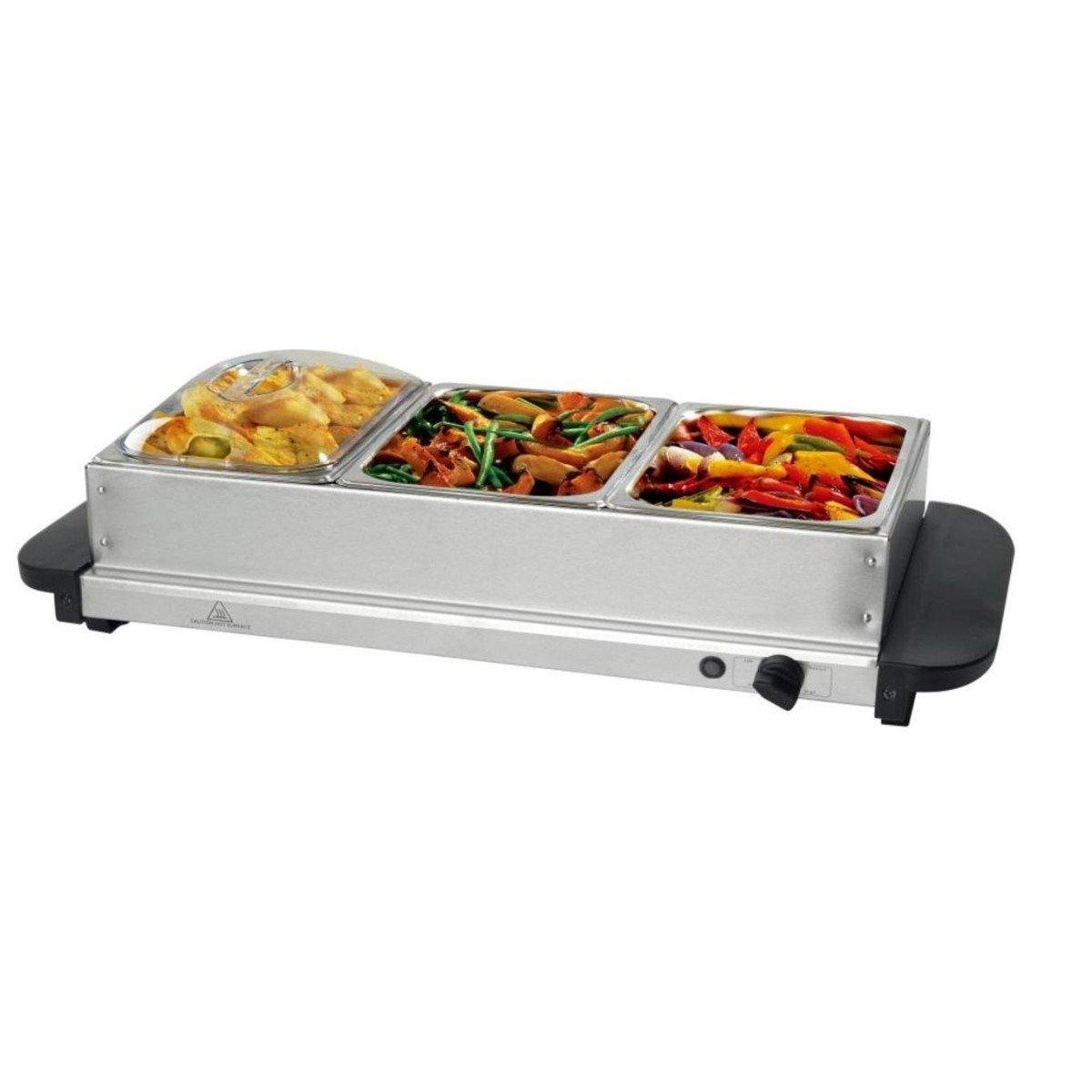 Food Warmer Cum Buffet Server (3x1.5Lltr Pan)