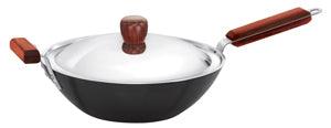 Futura Stir-Fry Wok 3 Litre with stainless steel lid CODE:INW30S