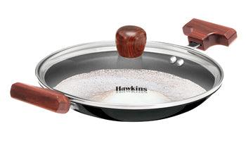 Hawkins Breakfast Pan (Appachatty) 0.9 Litre CODE:NBFP09G with glass lid