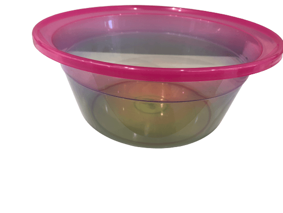 Plastic Bowl Basin Pink clear