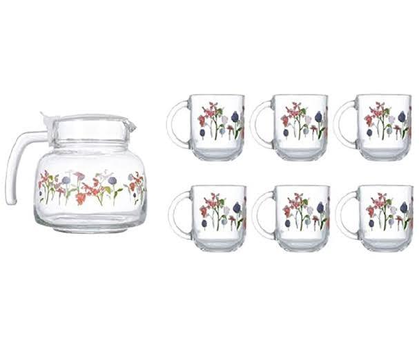 Luminarc Rozana Tea Set, Set of 7 Pcs