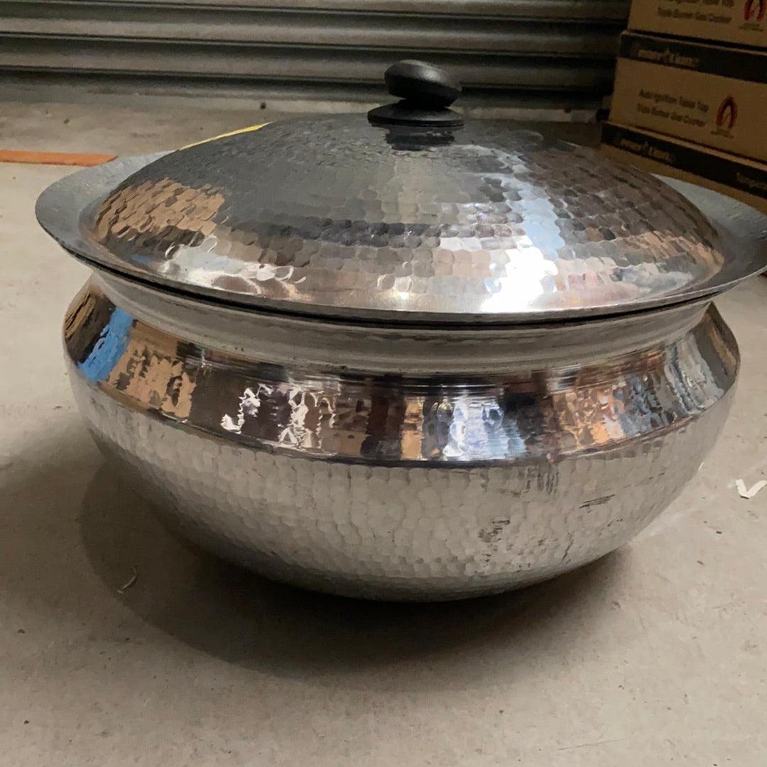 Hammered Aluminium Authentic Biryani/Cooking pot 2 sizes