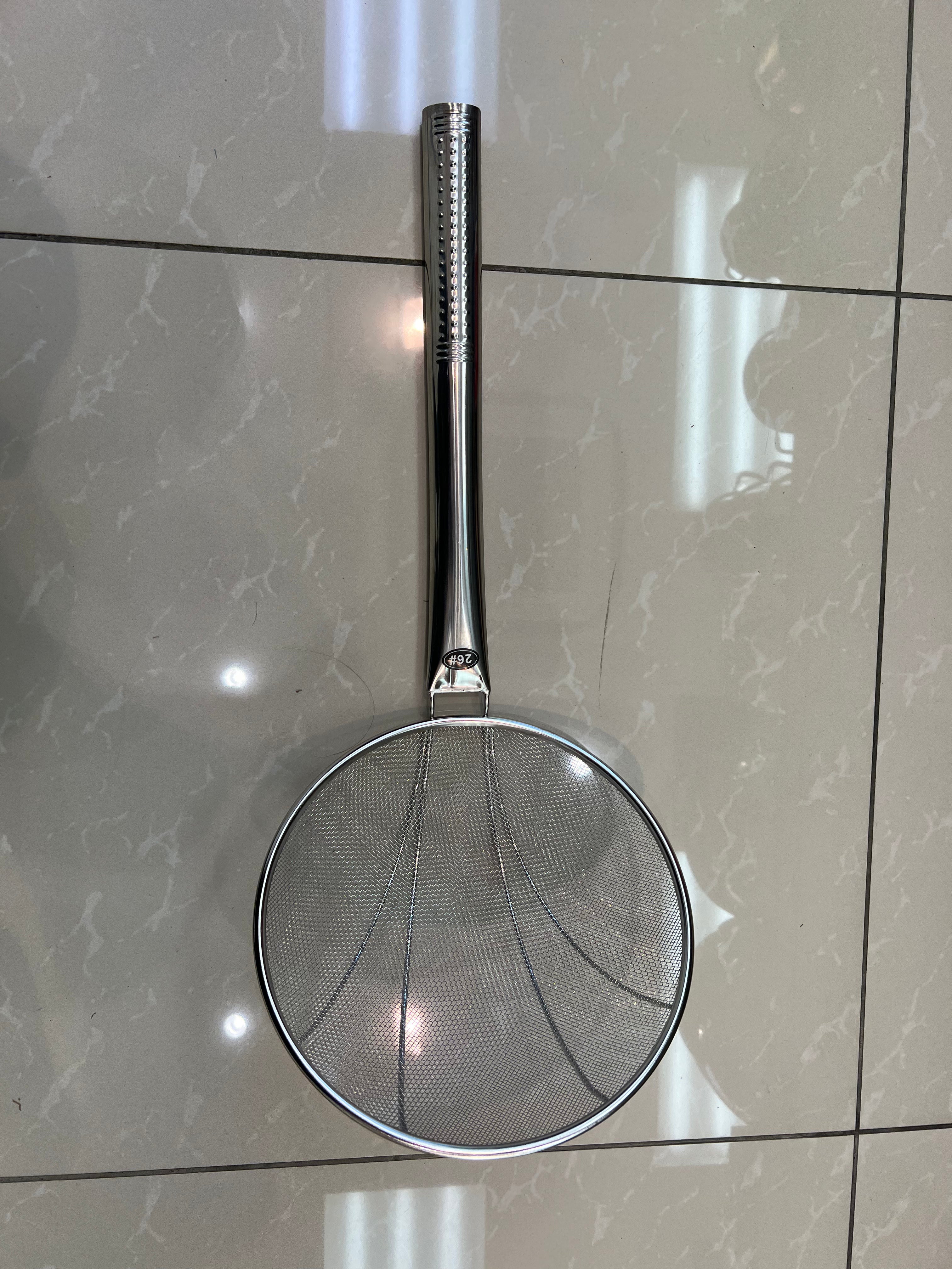 Fryer/ Strainer steel mesh and handle Length 65cm