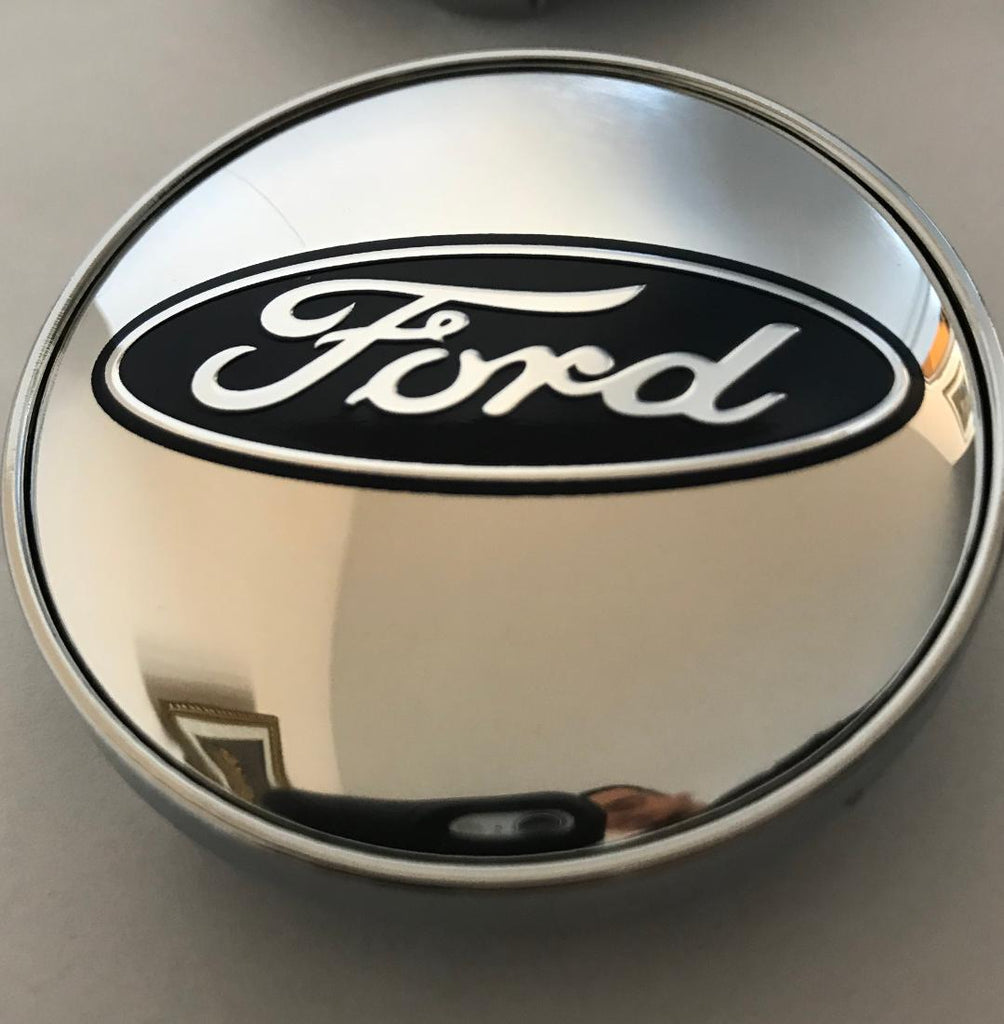 4x 60mm Ford Chrome Wheel Center Caps 2 3/8" 6 Side Auto