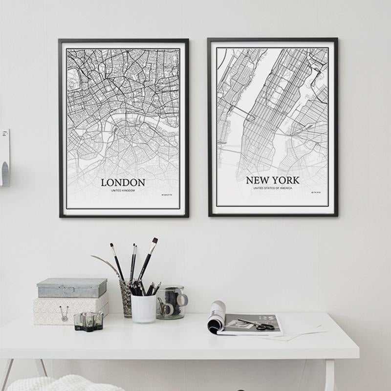 Wall And Room New York London Paris City Prints Wall Art Unframed Free Shipping