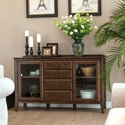 solid wood buffet furniture