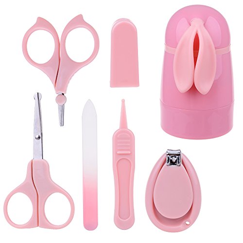 5 Pcs Baby Grooming Kit Newborn Manicure Set Include 2 Safety