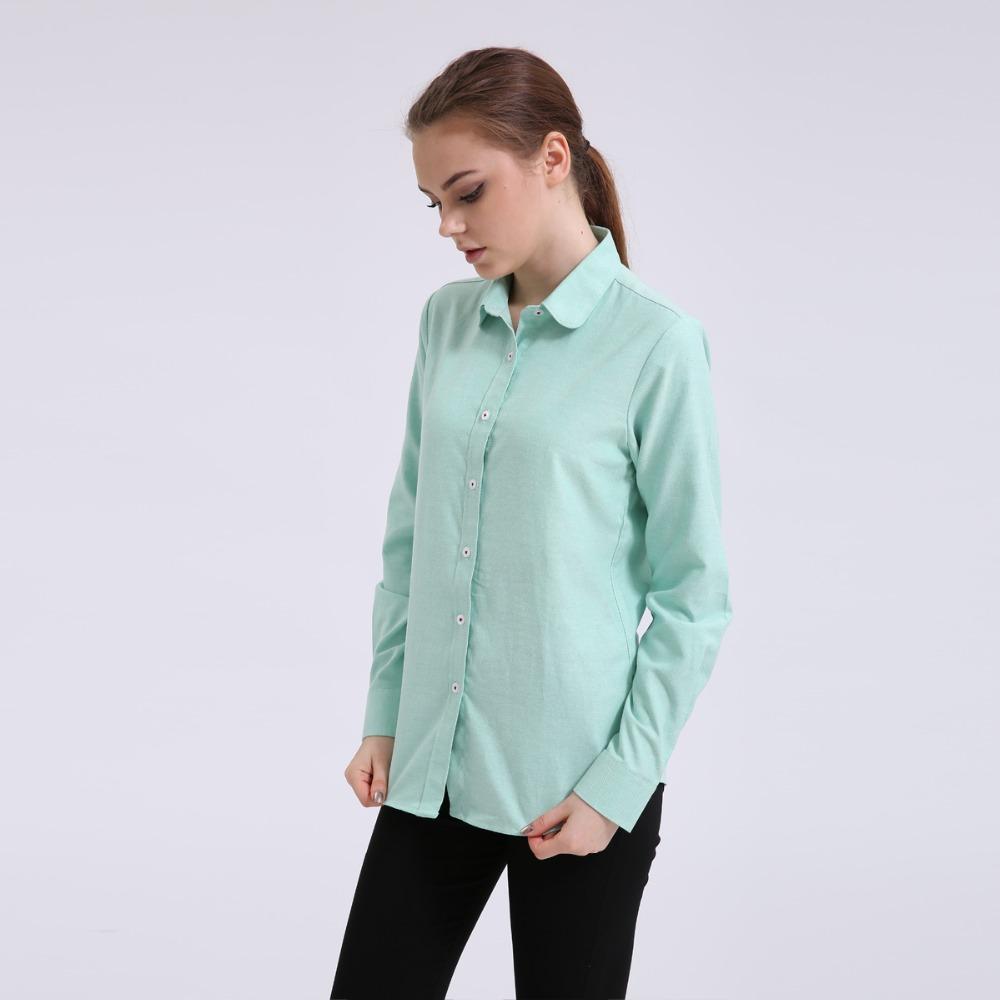 womens plus size oxford button down collar shirts