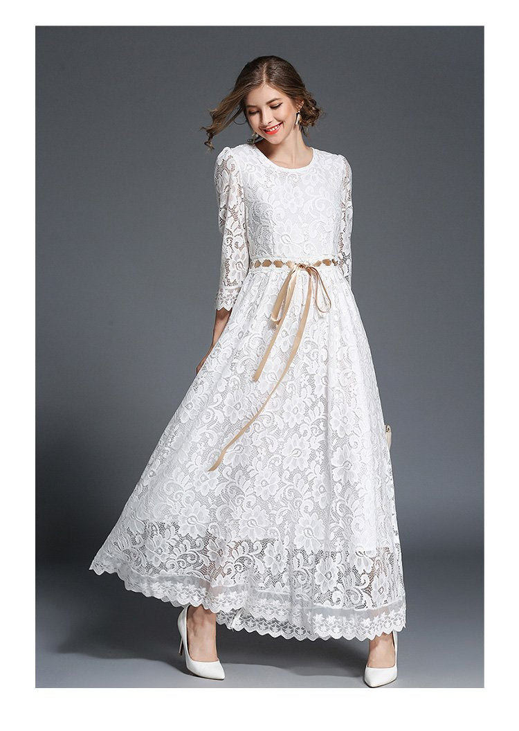 Elegant white dresses for women
