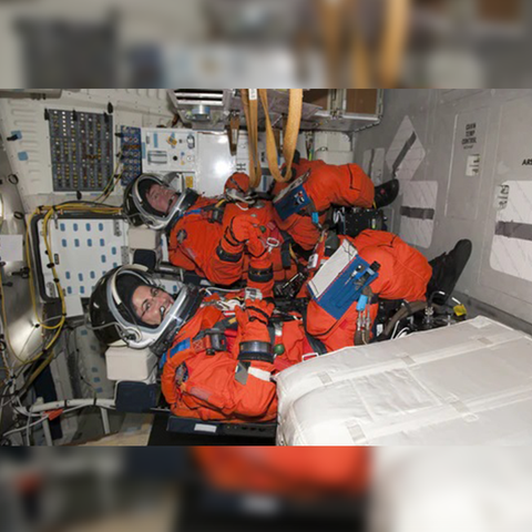 zero gravity astronauts