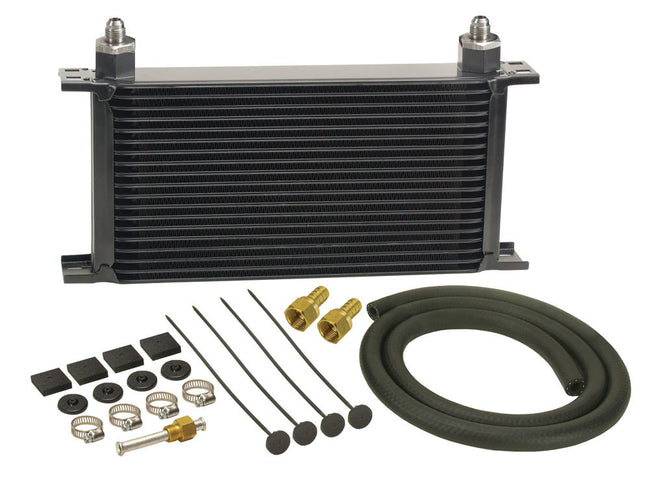 19-Row Stack Plate Trans Cooler Kit (-6AN) - HQ Offroad