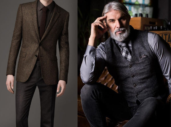 suits in same and similar colour tone