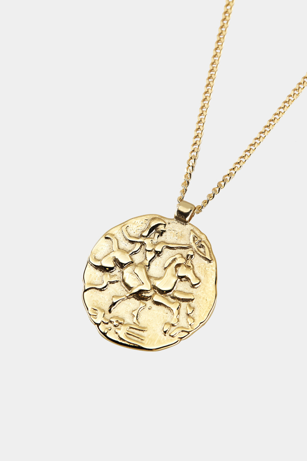 small gold coin necklace