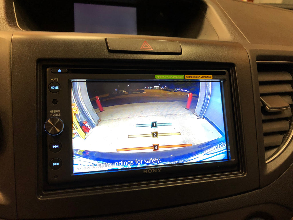 Sony cr-v backup camera display