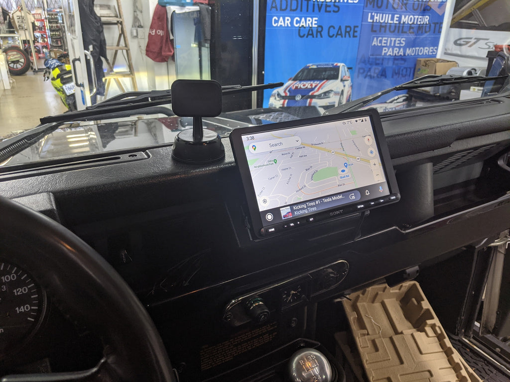 Land rover defender 90 apple carplay android auto
