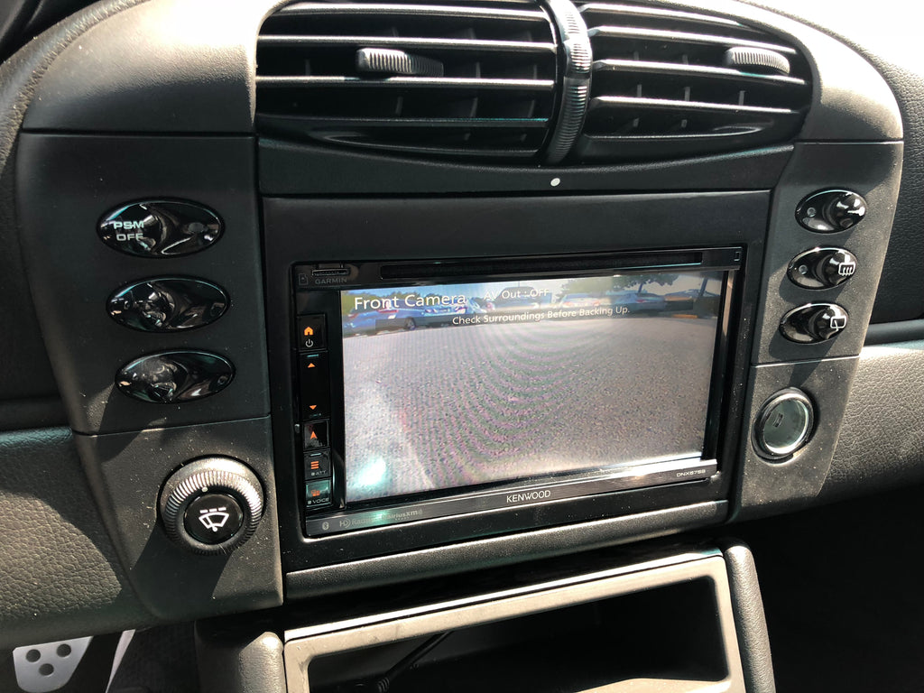 Porsche 996 double din front camera