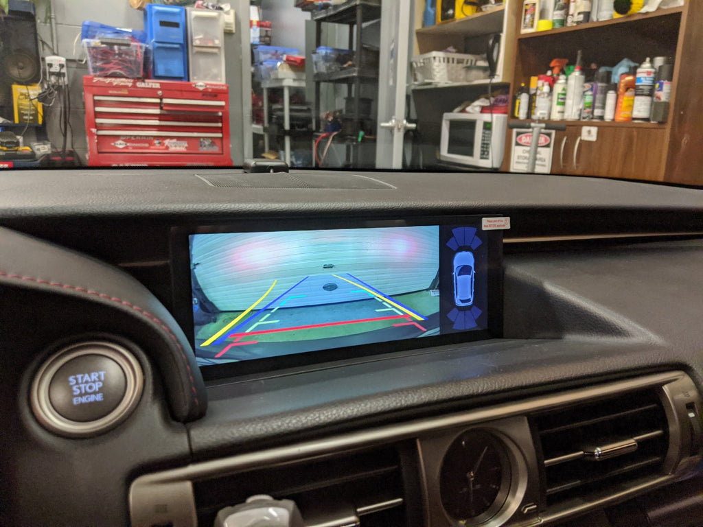 Lexus IS android 10.25 backup camera parking sensors
