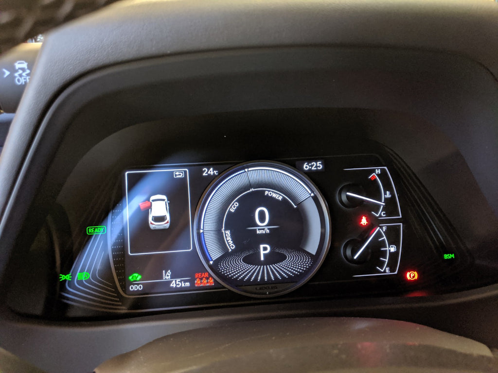 Lexus odometer ux hybrid gauges