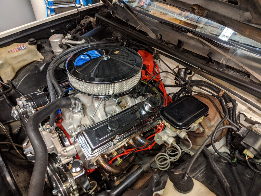 buick regal g body engine bay swap