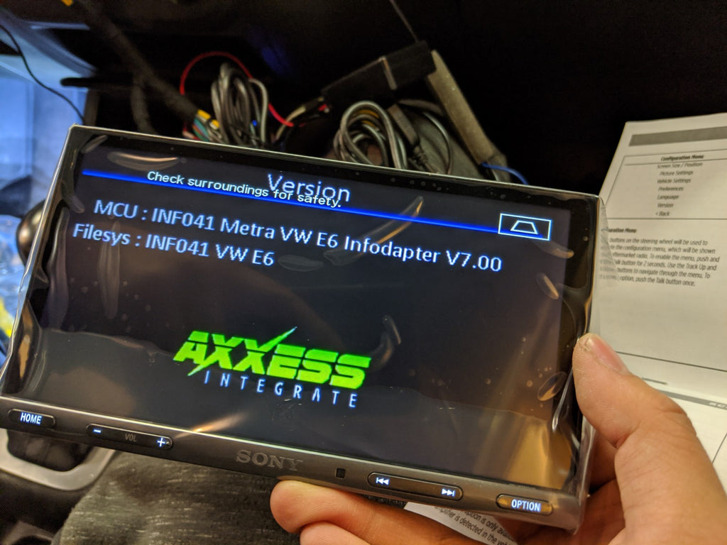 Axxess double din replacement module