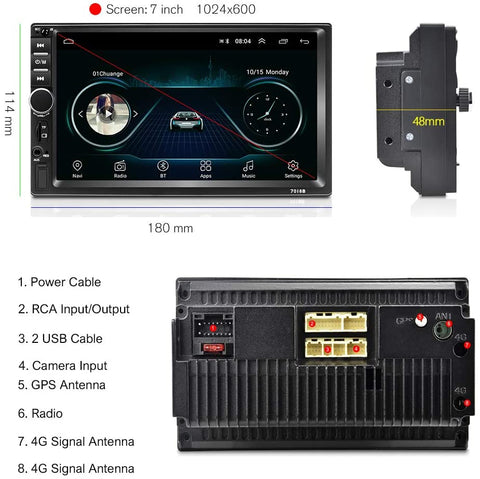 Android shallow head unit