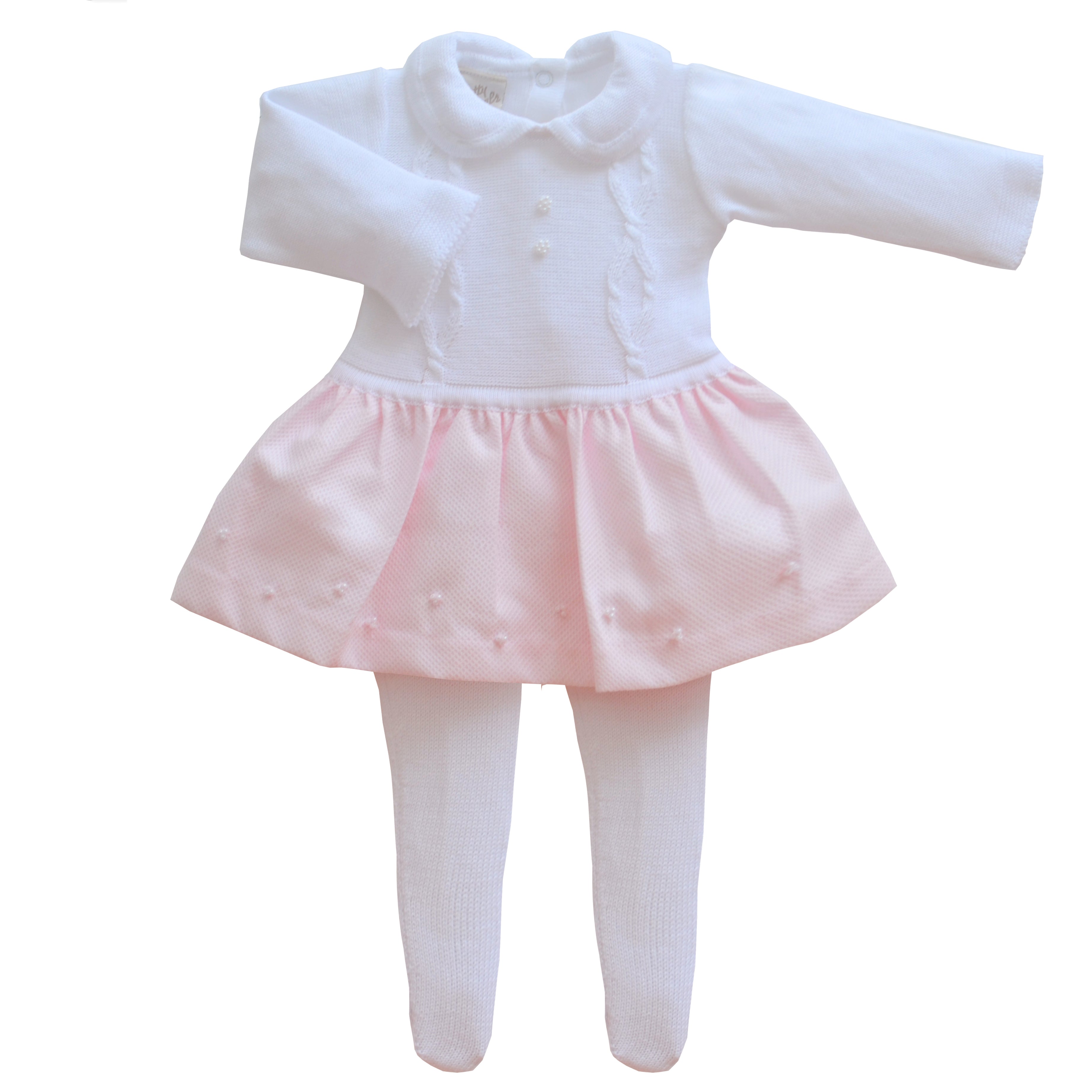 baby dress and tights set