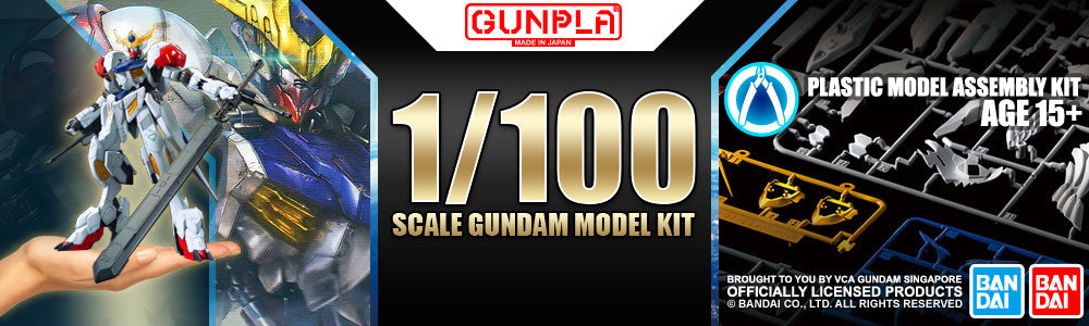Bandai® GUNPLA® 1/100 Scale Gundam Model Kits