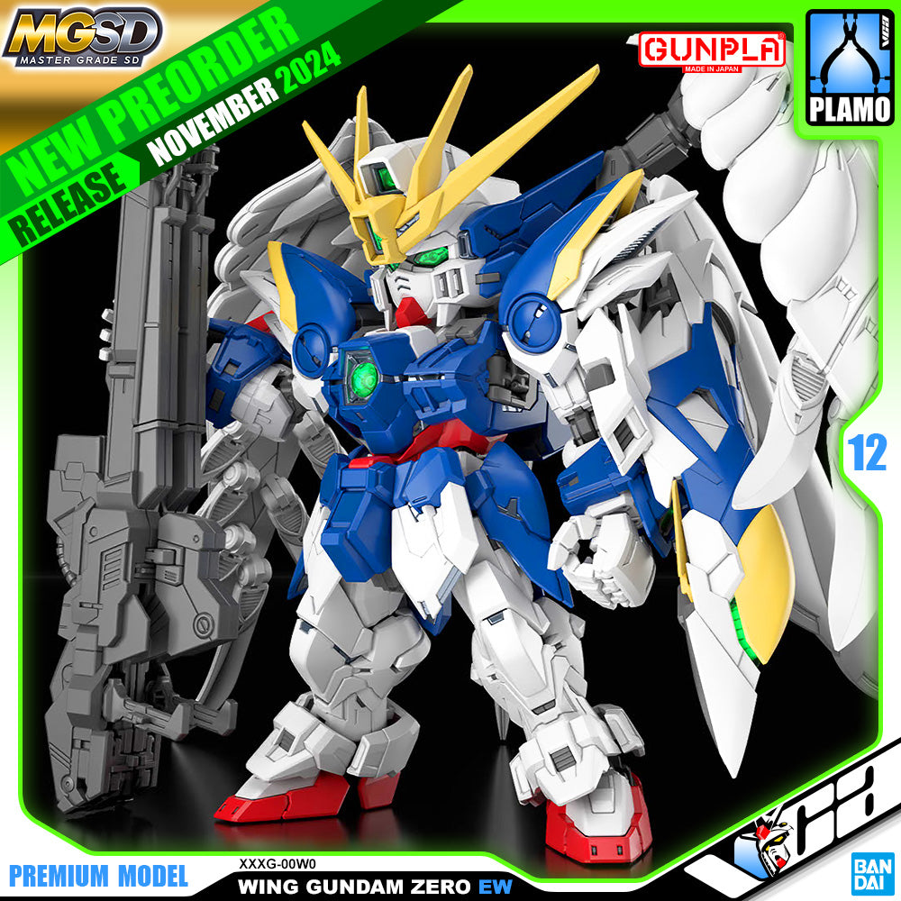 Bandai Gunpla Master Grade SD MGSD XXXG-00W0 Wing Gundam Zero EW Plastic Model Action Toy VCA Singapore