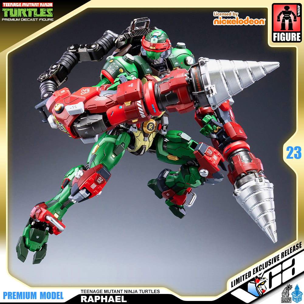 Heat Boys Nickelodeon Teenage Mutant Ninja Turtles Raphael Mecha Metal Structure Premium Action Figure VCA Gundam Singapore