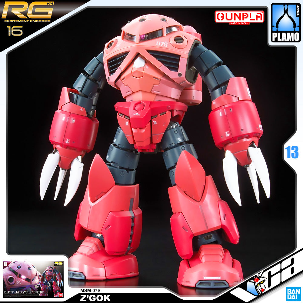 Bandai Real Grade 1/144 RG MSM-07S Z'Gok 塑料模型玩具 VCA 高达新加坡