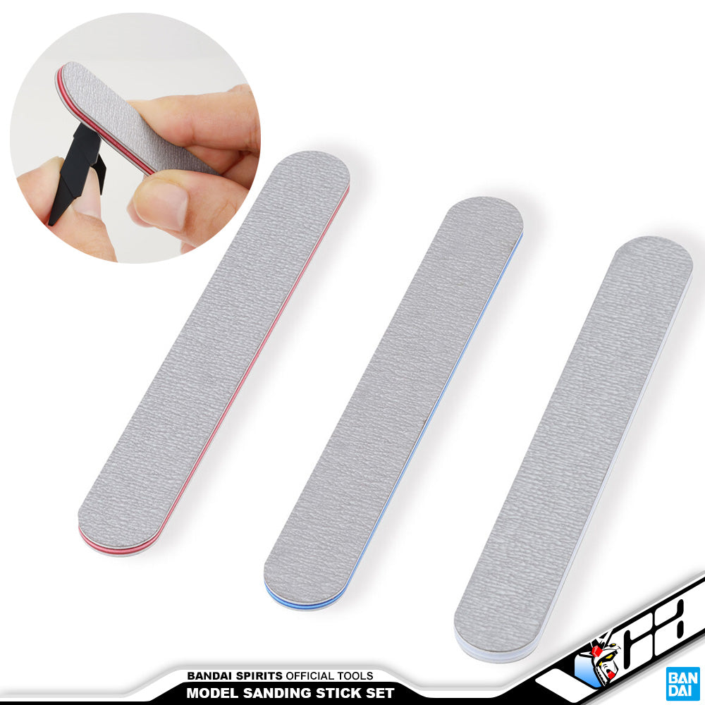 BANDAI SPIRITS Sanding Stick File Set for Plastic Model Building Assembly Kit VCA Gundam Singapore