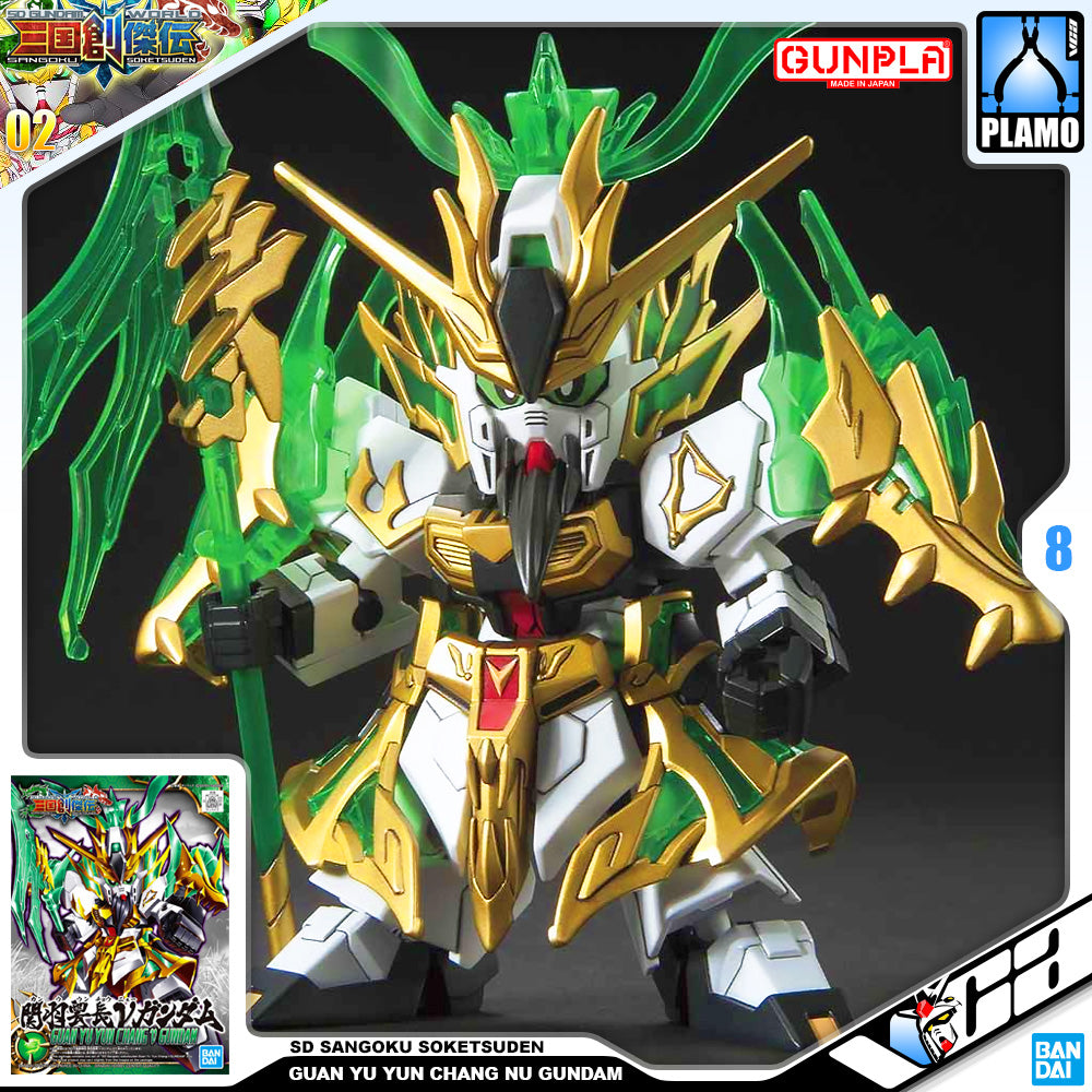 Bandai SD Sangoku Soketsuden SDSS Guan Yu Yun Chang Nu Gundam Plastic Model Toy VCA Singapore