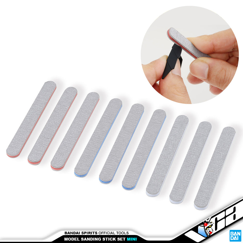 BANDAI SPIRITS Sanding Stick File Set (Mini) for Plastic Model Building Assembly Kit VCA Gundam Singapore