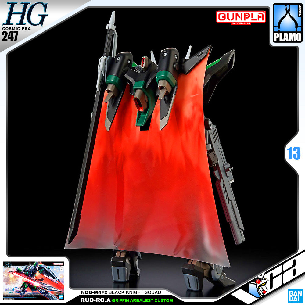 Bandai Gunpla High Grade Cosmic Era HG Black Knight Squad Rud-ro.a Griffin Arbalest Custom Plastic Model Action Toy VCA Gundam Singapore